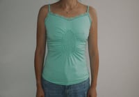 Crotchet tank in Turquoise 