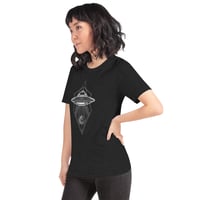 Image 2 of Geometric UFO Alien Unisex t-shirt