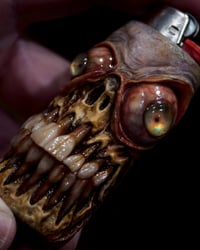 Image 15 of Monstrous Glow Bic Lighter Sleeve OOAK