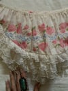 60s frilly floral sleep set