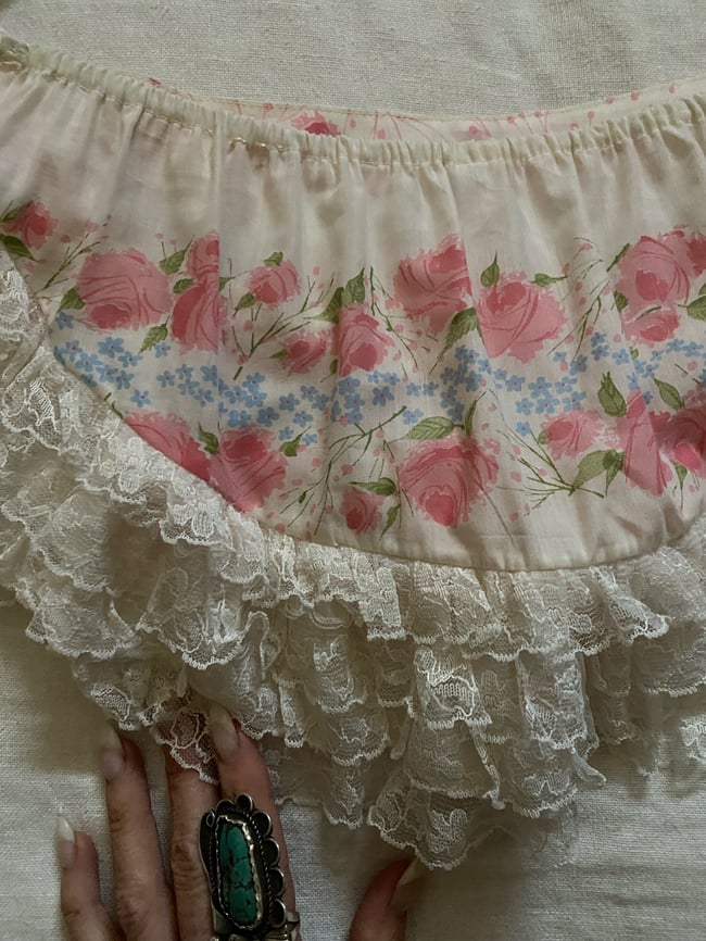 60s frilly floral set