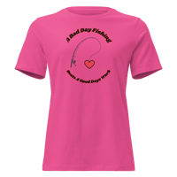 Image 1 of A Bad Day Fishing Women's Relaxed T-Shirt