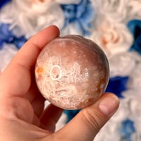 Image 5 of Pink Amethyst Flower Agate Sphere (36A)