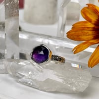 Image 2 of Amethyst Moon Phase Ring~8.5