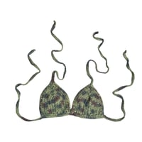 Spiked Camo Crochet Braletter