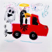Image 2 of The Red Truck Story painting