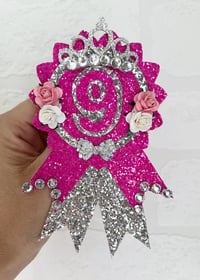 Image 5 of Hot pink and silver birthday tiara