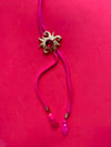 Magenta Whimsical Bolo Tie