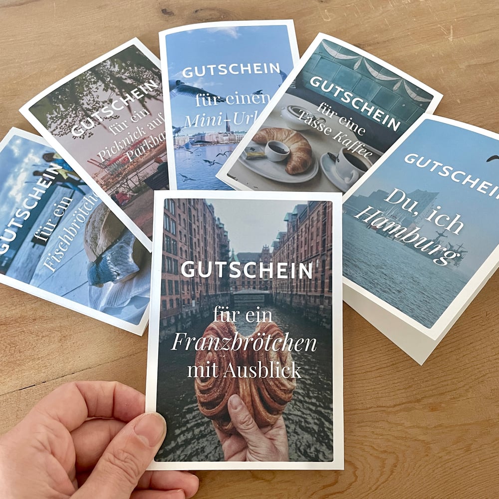 Zeit statt Zeug: Gutschein-Klappkarten für Lieblingsmenschen (inkl. Umschlag)