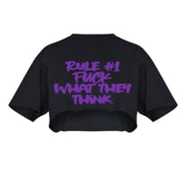 Rule #1 Crop T-shirt 💜