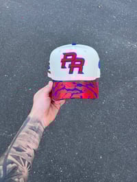 Image 2 of GREY BRIM CHROME MULTI TONE PUERTO RICO CUSTOM FITTED CAP