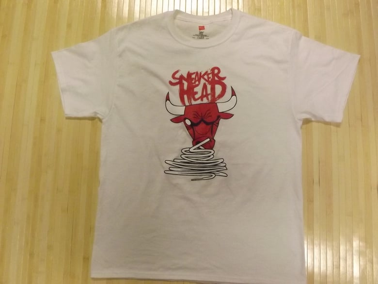 Image of "SneakerHead" Crewneck T-Shirt (Presented in White)