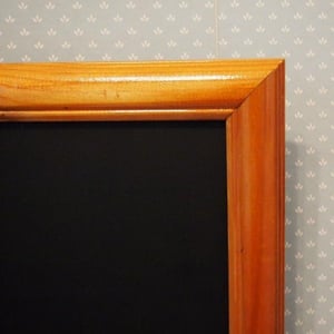 Chalkboard with Rustic Brown Frame