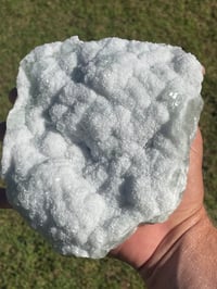 Image 13 of Green Cubic Fluorite With Druzy White Quartz Specimen #1949