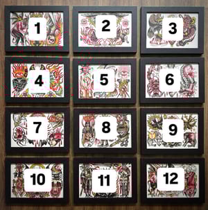 Image of A4 FRAMED ORIGINALS 