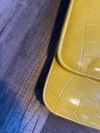 Image 2 of Vintage yellow large crossbody 