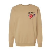 Image 1 of Shot Through The Heart Crewneck (Sandstorm)