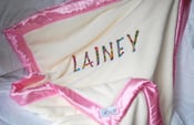 Image of Ivory Personalized B. Covered Blanket