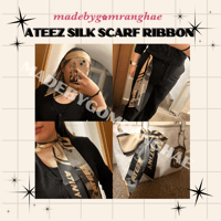 Image 5 of Ateez Silk Scarf Ribbon 