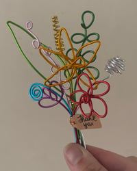 Image 1 of Mini Bouquet with message tag