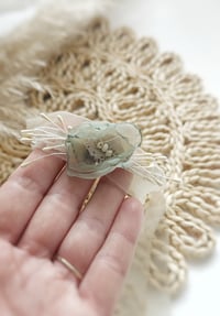 Image 4 of Photo prop | Newborn headband for photoshoot | beige and sage