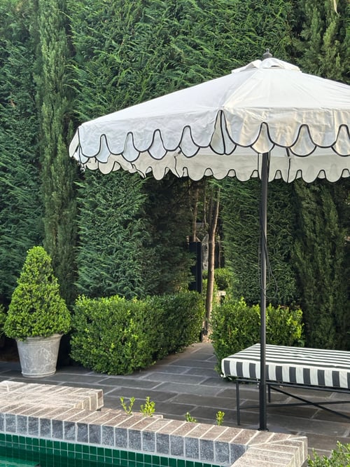 Image of Harolds Signature Outdoor Umbrella WHITE