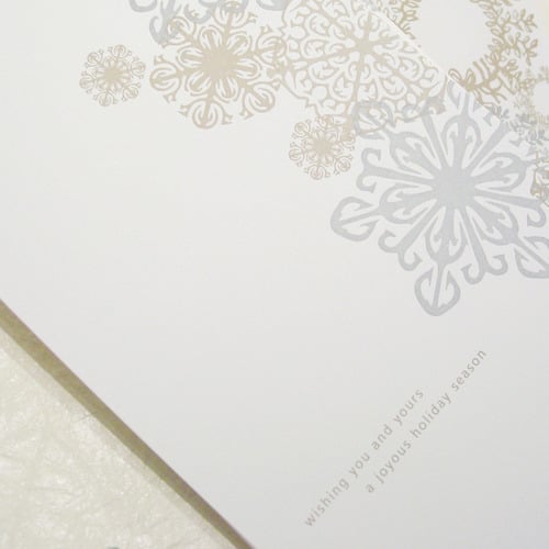 Image of Snowflake & Wreaths Holiday Cards