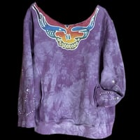 Image 1 of 2X rainbow Slouchy With Pocket