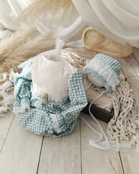 Image 1 of Sitter photoshoot set | Audrey | age 12 months | sage plaid