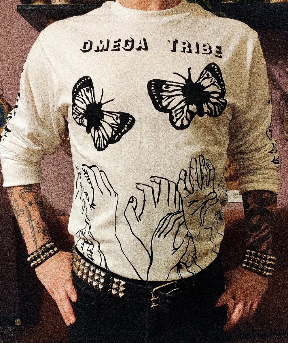 Omega Tribe handpainted longsleeve 