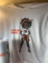 Image 2 of Betty boop cleveland browns T and tumbler