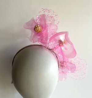 Image of Softest pink flower headpiece