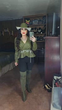 Image 16 of Paris Faux Leather Blouse 