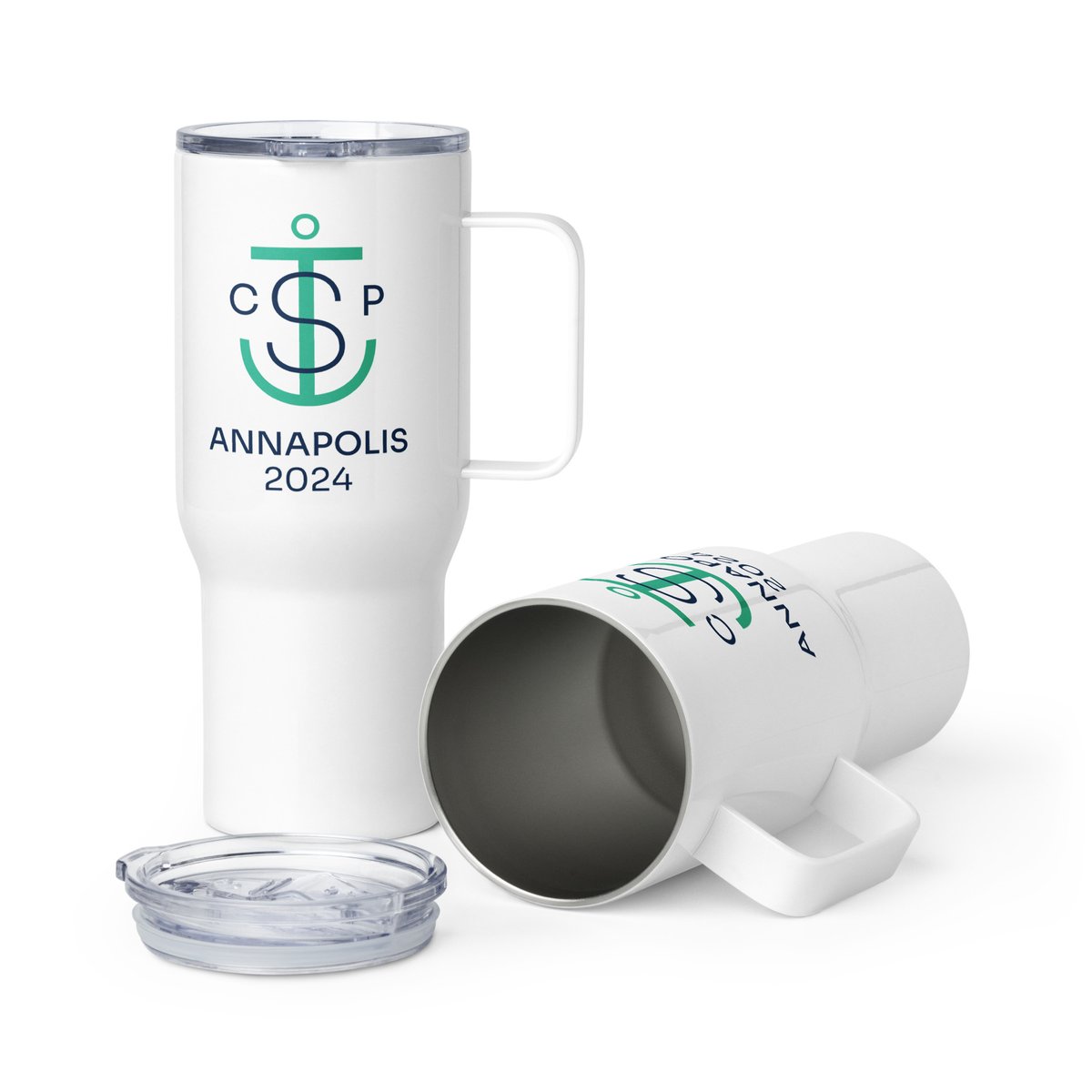 Image of Travel mug with a handle CSP 2024