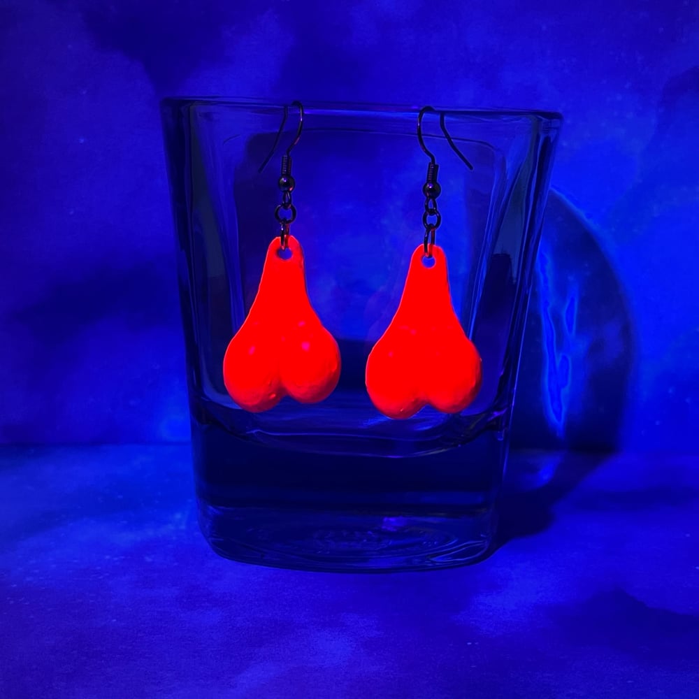 Image of Truck Nuts Earrings