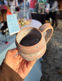 Image 2 of Purple Aster Espresso Cup (w/ Handle)