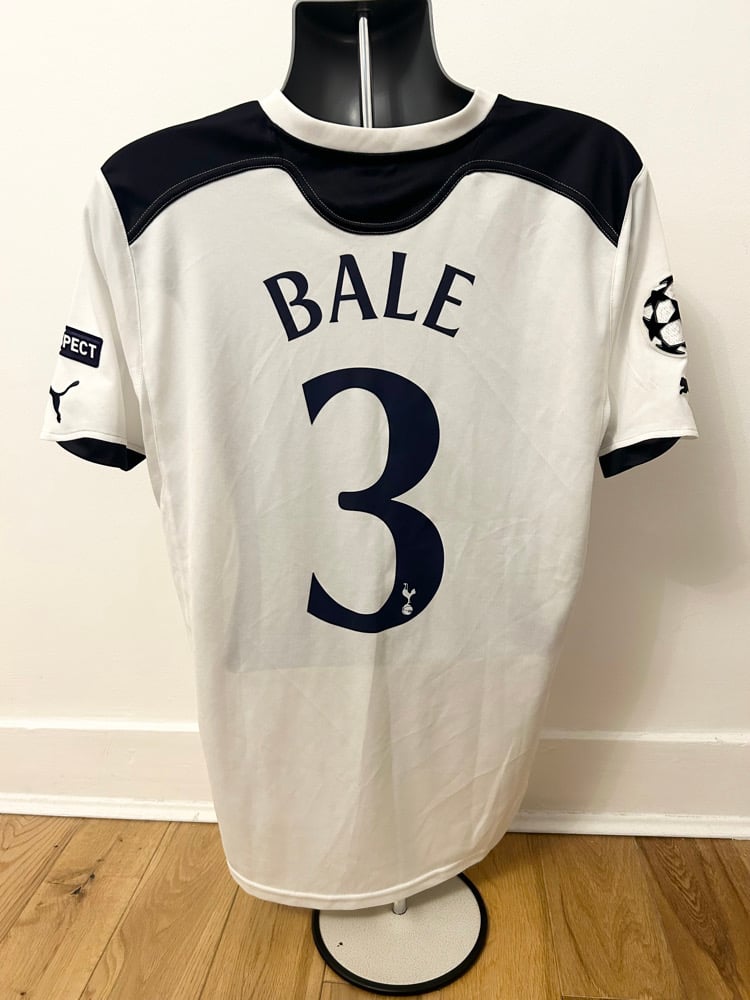 Image of Tottenham Hotspur “BALE 3” 2010/11 Home Cup Shirt + UCL patches (M)
