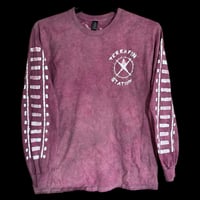 Image 2 of large Unisex terrapin Long Sleeve maroon