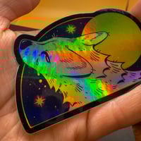 Image 2 of HOLO Cry at the Moon Sticker