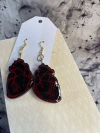 Image 2 of Anatomical Heart Earrings