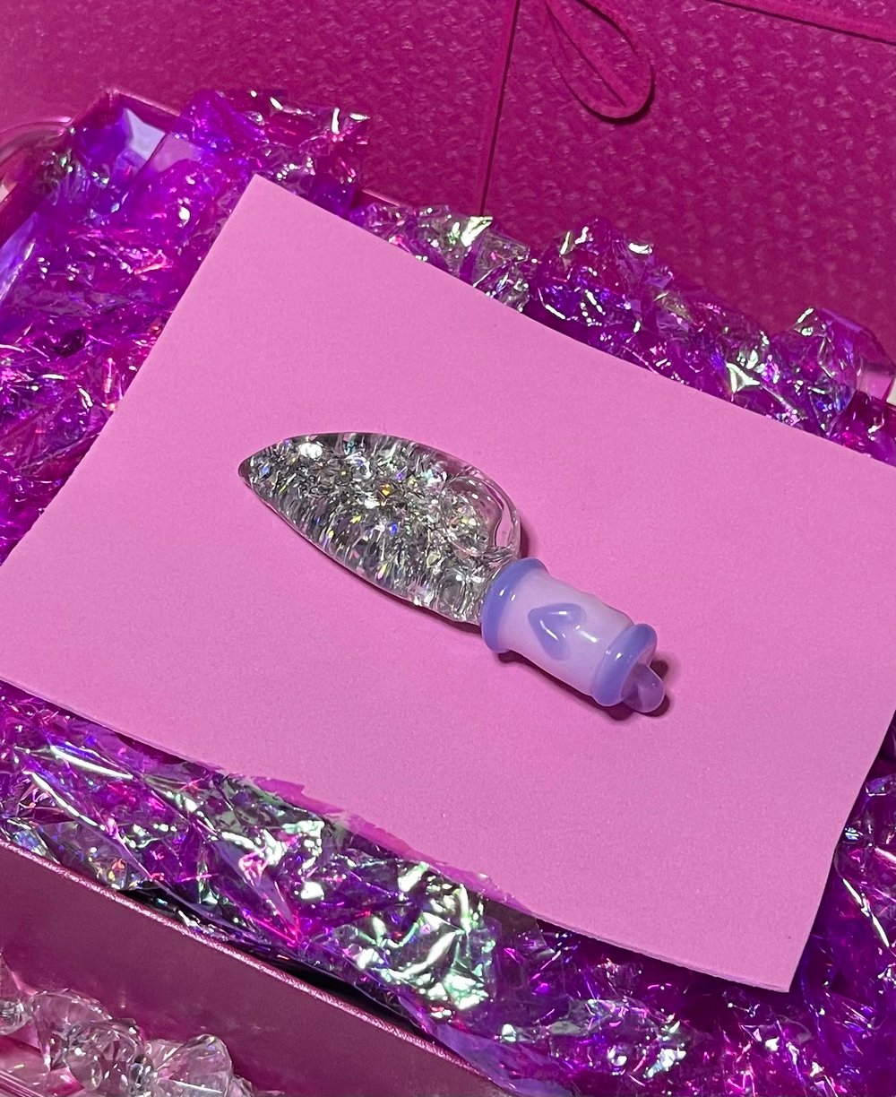 Image of Glitter Kitchen Knife Pendant  