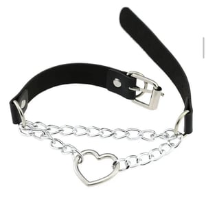 Image of Love Me heart ring choker