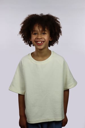 Image of Active T-Shirt -  French Terry - Milk