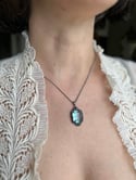 Pour Fleur. Aigue-marine sertie argent et marcassites, Art déco 1910, rare de cette taille!