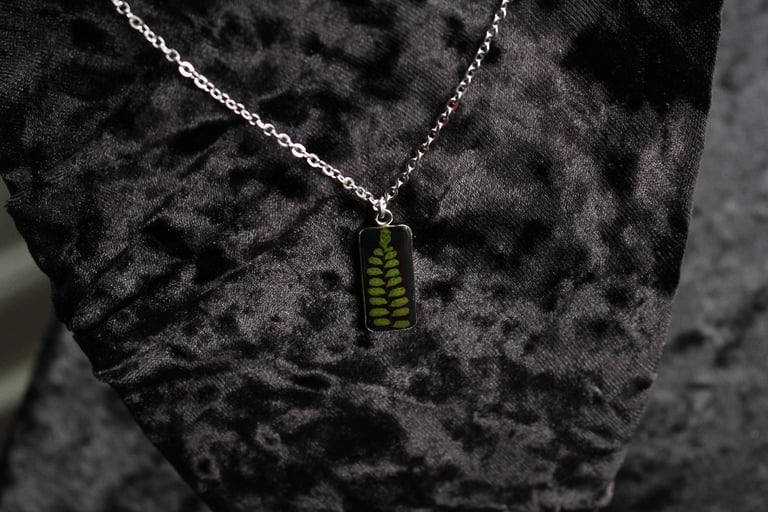 dead good maidenhair spleenwort Fern pendant Image 7