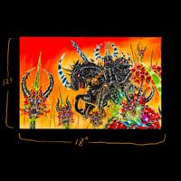 Image 2 of Morbid Attrocities 18”x12” Art Print 