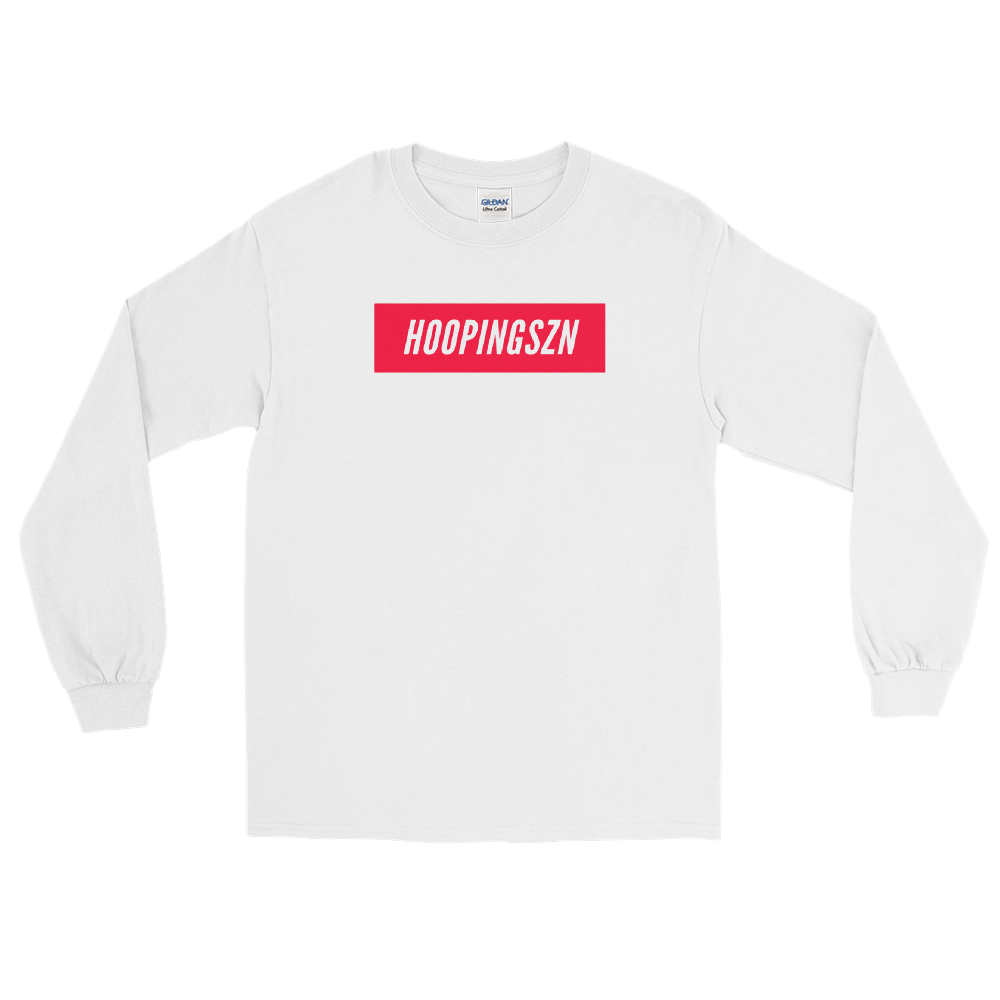 Image of "HoopingSZN" Box Logo Long-Sleeve