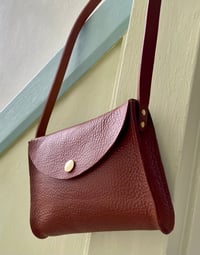 Image 5 of Tan mini popper satchel