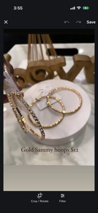 Image 6 of Gold luxury hoops