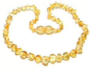 Image of Baltic Amber Teething Necklace rounded